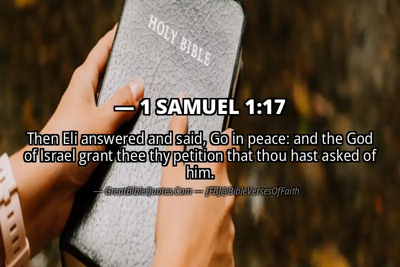 Bible verse: 1 SAMUEL 1:17 Image