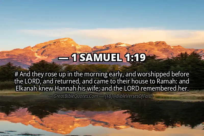 Bible verse: 1 SAMUEL 1:19 Image