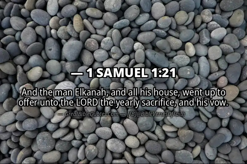 Bible verse: 1 SAMUEL 1:21 Image