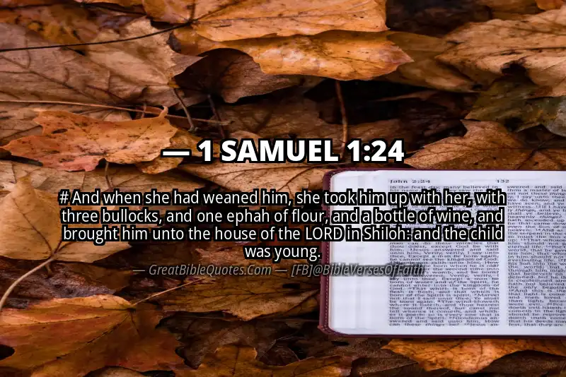 Bible verse: 1 SAMUEL 1:24 Image