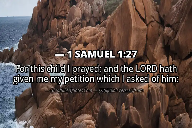 Bible verse: 1 SAMUEL 1:27 Image