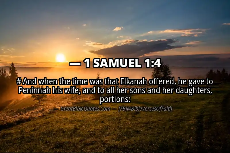 1 SAMUEL 1:4 Verse