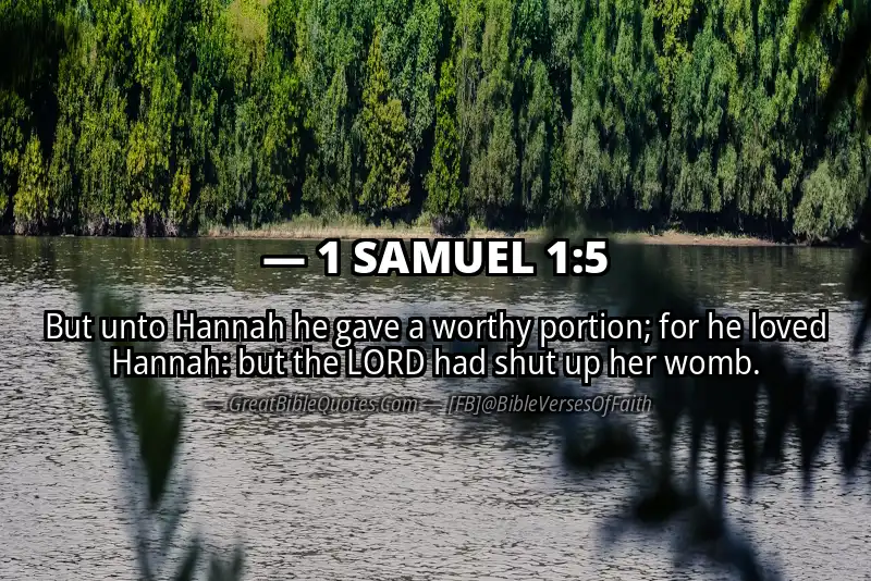 1 SAMUEL 1:5 Verse