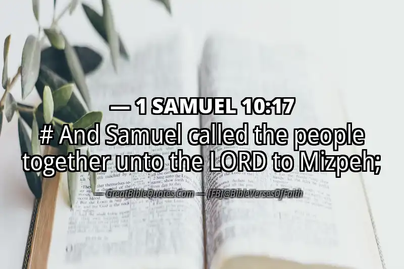 1 SAMUEL 10:17 Verse