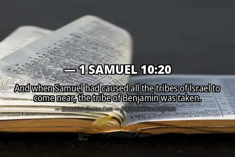 1 SAMUEL 10:20 Verse
