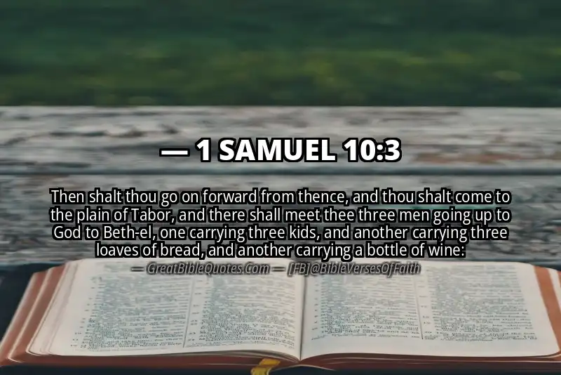 1 SAMUEL 10:3 Verse