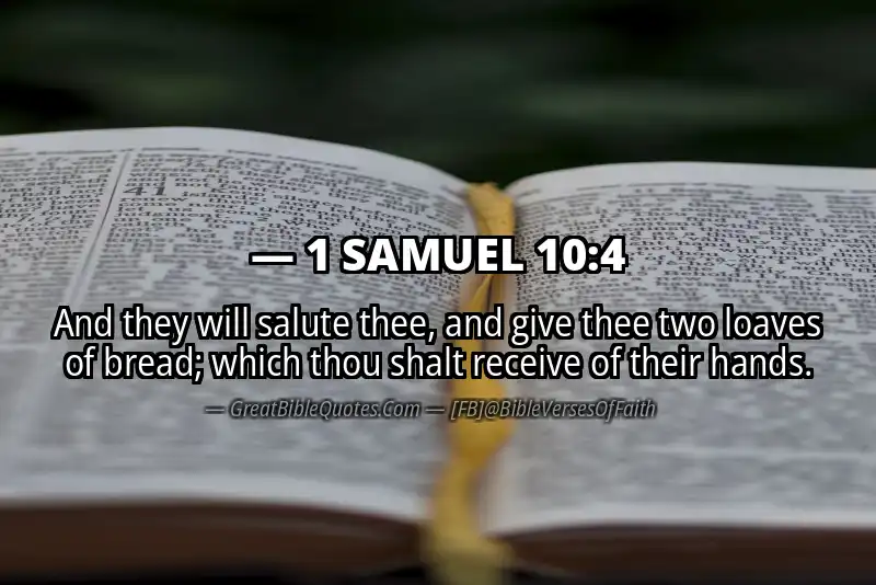 1 SAMUEL 10:4 Verse