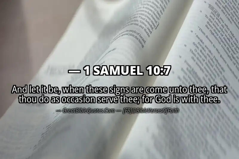 1 SAMUEL 10:7 Verse