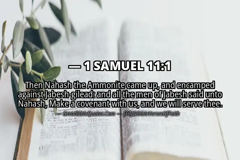 Bible verse: 1 SAMUEL 11:1 Image
