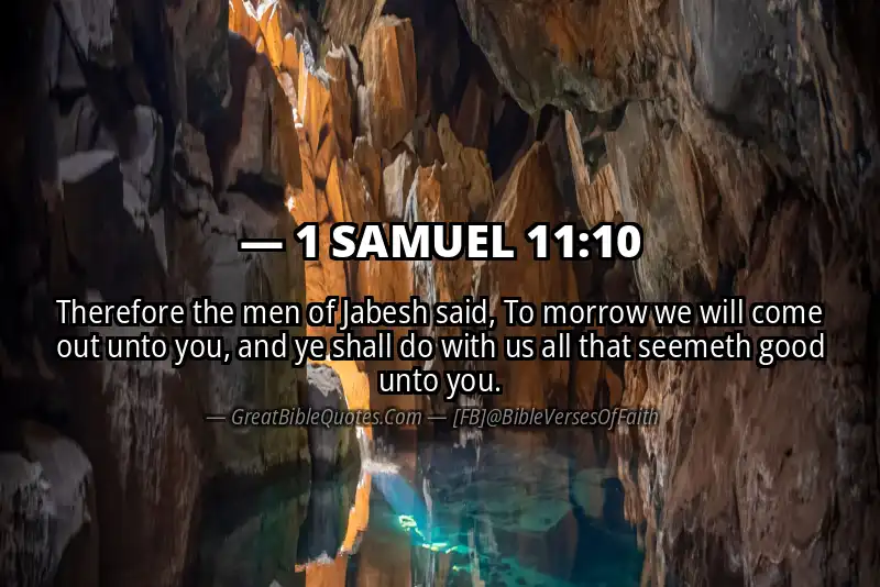 1 SAMUEL 11:10 Verse