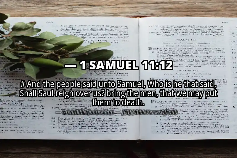 1 SAMUEL 11:12 Verse