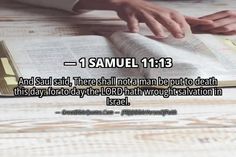 Bible verse: 1 SAMUEL 11:13 Image