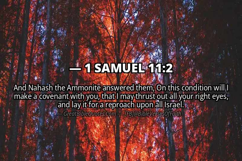 Bible verse: 1 SAMUEL 11:2 Image