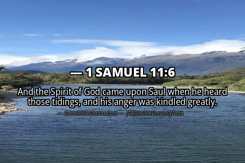 Bible verse: 1 SAMUEL 11:6 Image