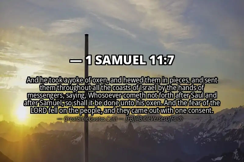 1 SAMUEL 11:7 Verse
