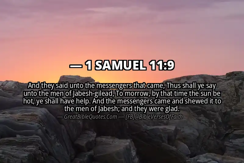 1 SAMUEL 11:9 Verse