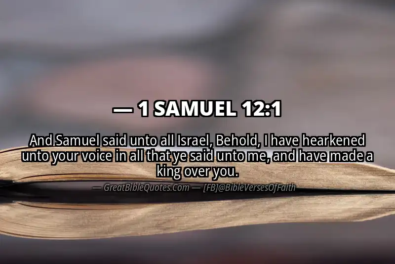 1 SAMUEL 12:1 Verse