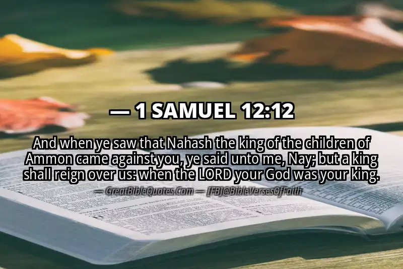 1 SAMUEL 12:12 Verse
