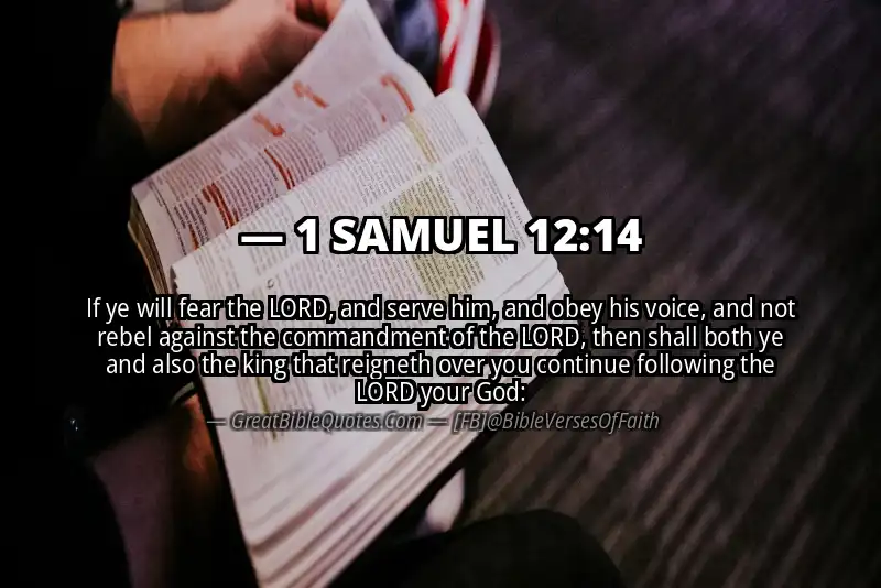 1 SAMUEL 12:14 Verse