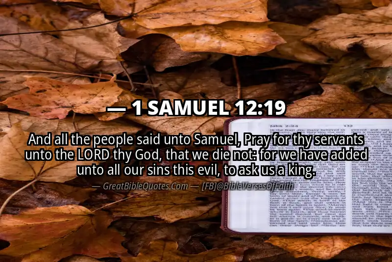 1 SAMUEL 12:19 Verse