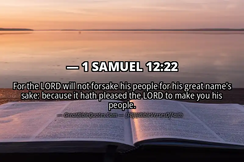 1 SAMUEL 12:22 Verse