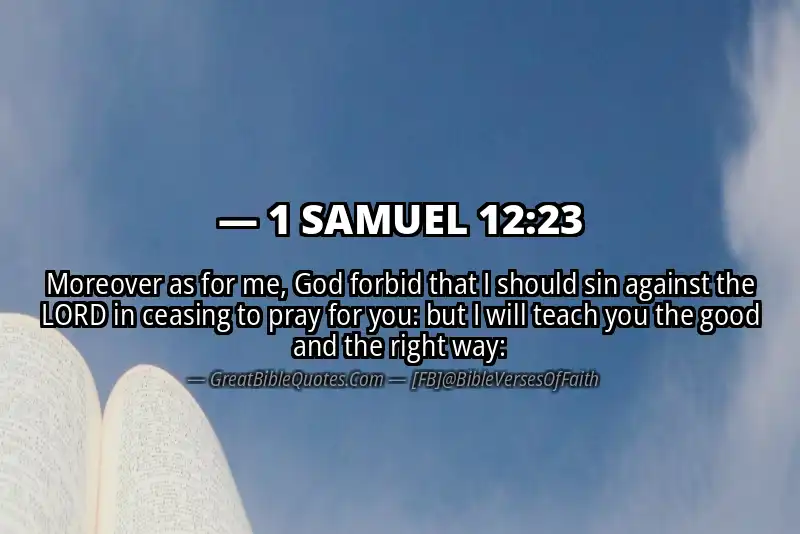 1 SAMUEL 12:23 Verse