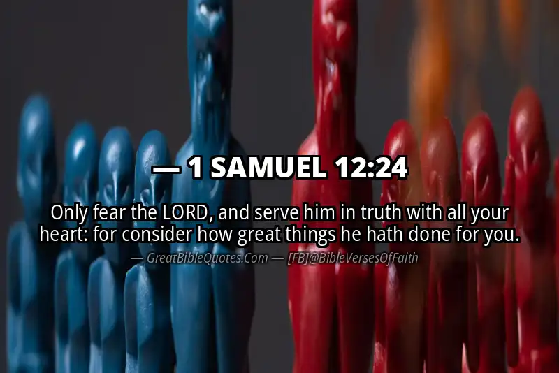 1 SAMUEL 12:24 Verse