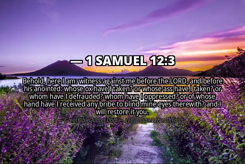 1 SAMUEL 12:3 Verse