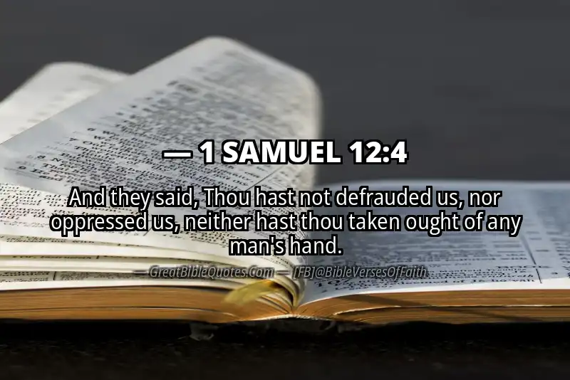 1 SAMUEL 12:4 Verse