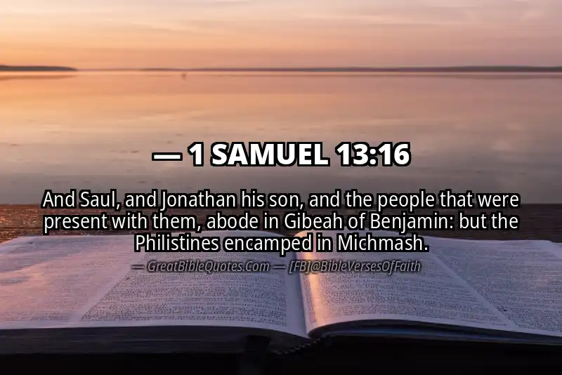1 SAMUEL 13:16 Verse