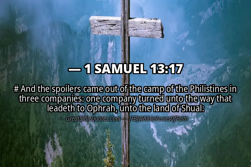 1 SAMUEL 13:17 Verse