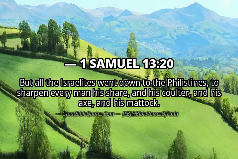 1 SAMUEL 13:20 Verse Image