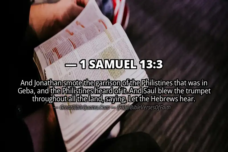 1 SAMUEL 13:3 Verse