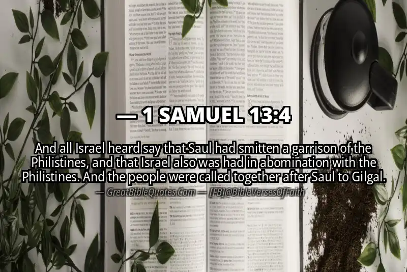 1 SAMUEL 13:4 Verse