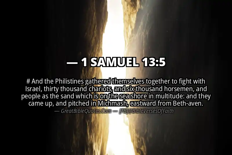 1 SAMUEL 13:5 Verse