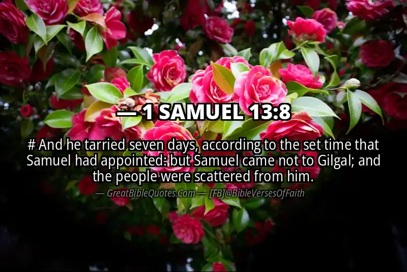 1 SAMUEL 13:8 Verse