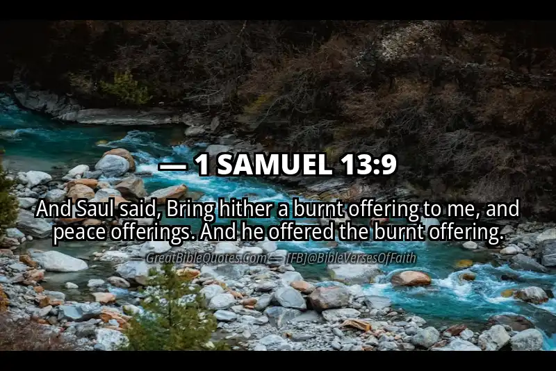 1 SAMUEL 13:9 Verse