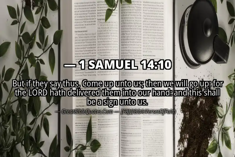 1 SAMUEL 14:10 Verse