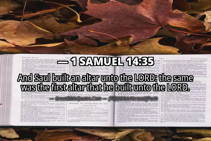 1 SAMUEL 14:35 Verse