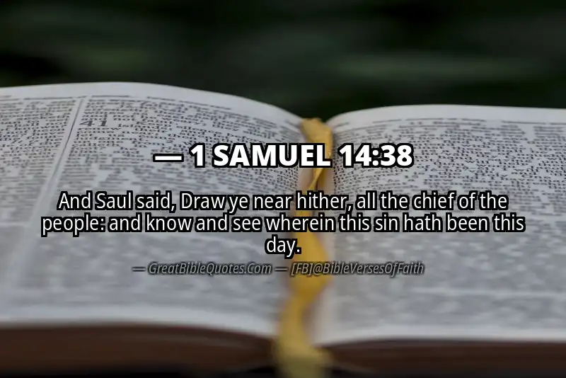 1 SAMUEL 14:38 Verse