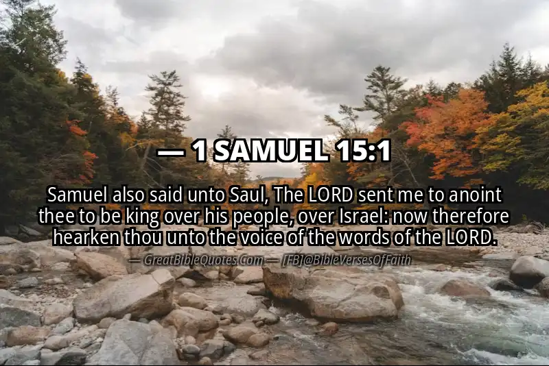 1 SAMUEL 15:1 Verse