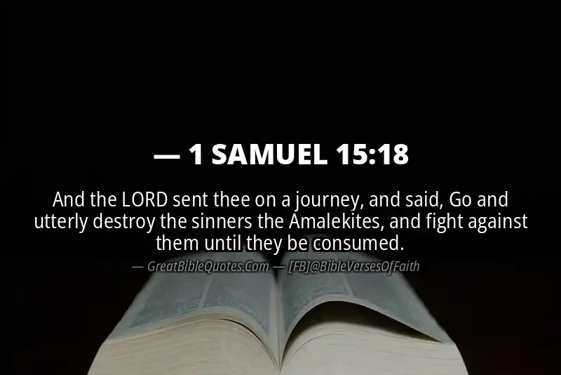 1 SAMUEL 15:18 Verse