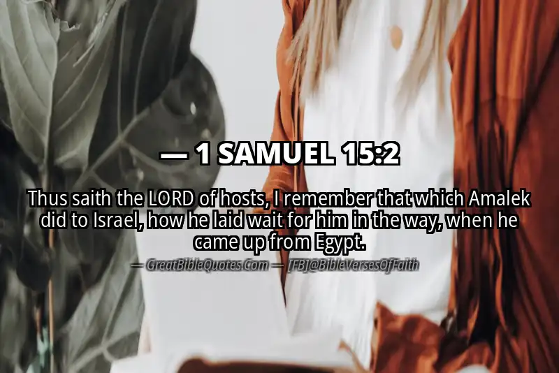 1 SAMUEL 15:2 Verse