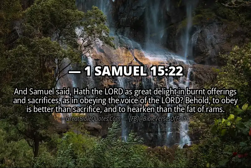 1 SAMUEL 15:22 Verse