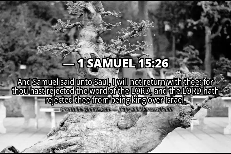 1 SAMUEL 15:26 Verse