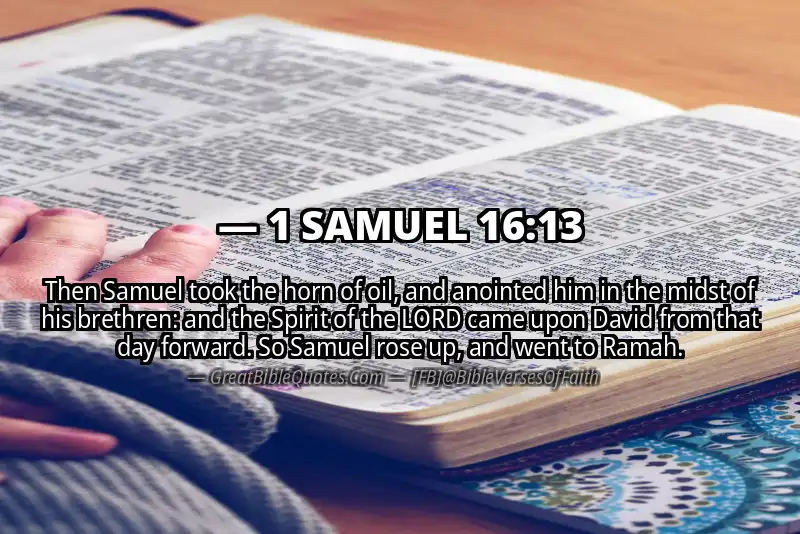 1 SAMUEL 16:13 Verse