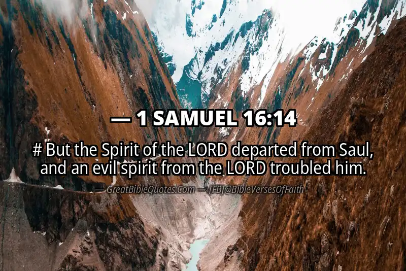 1 SAMUEL 16:14 Verse Image