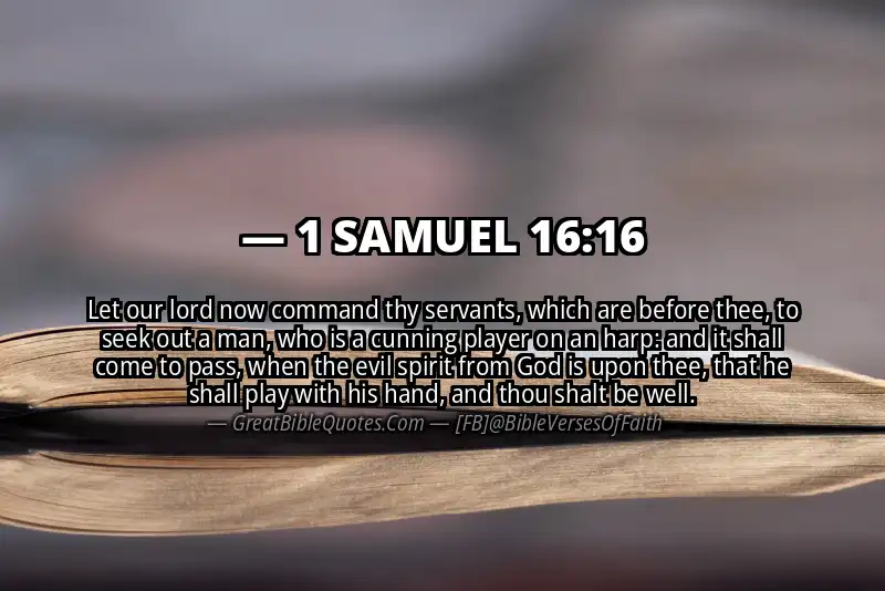 1 SAMUEL 16:16 Verse Image
