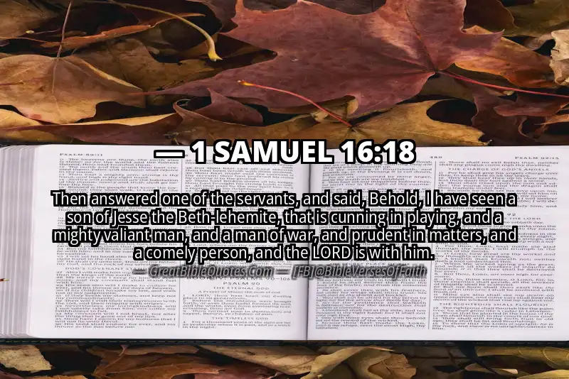 1 SAMUEL 16:18 Verse Image