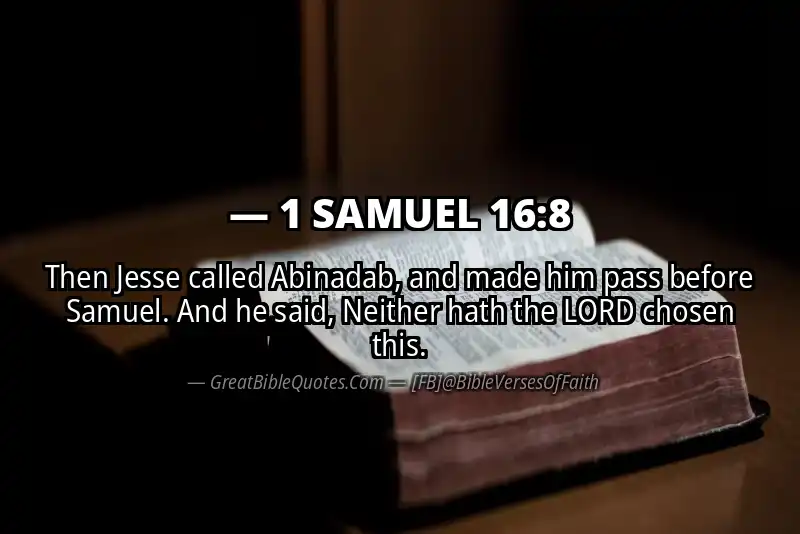 1 SAMUEL 16:8 Verse